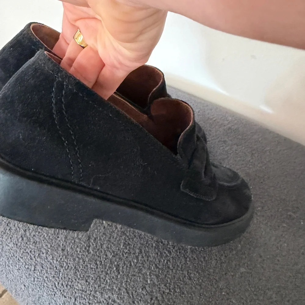 Paul Green Dark Suede Loafers - Picture 4 of 13